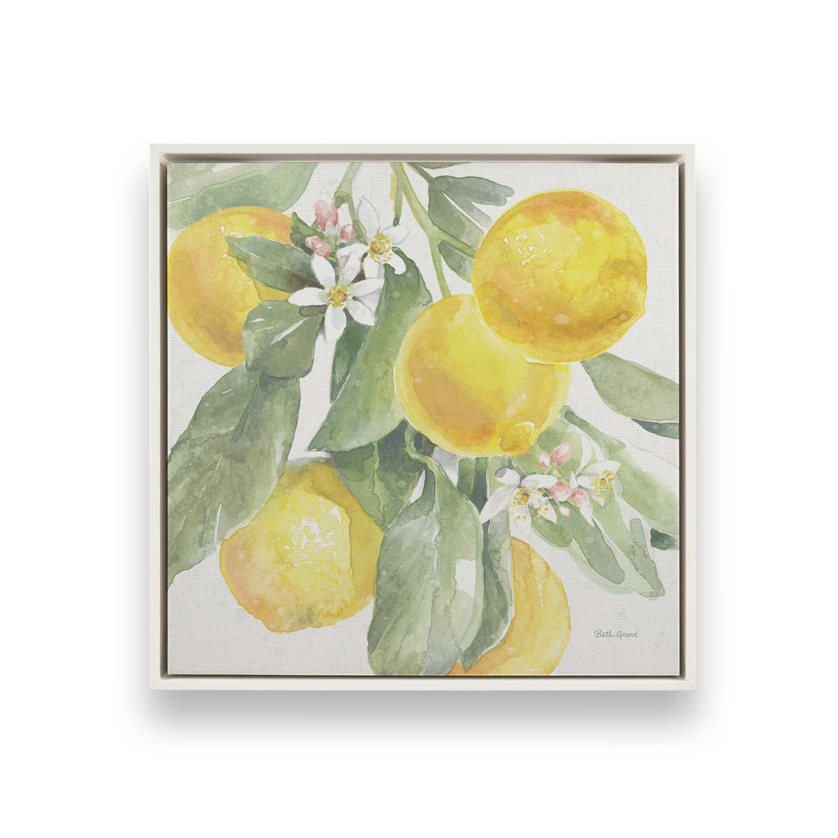 [Color:Opaque White], Picture of art in a White frame