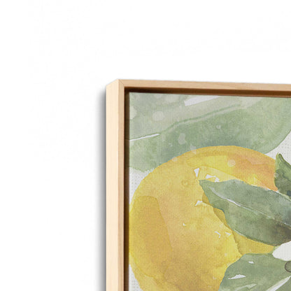 [Color:American Maple], Picture of art in a American Maple frame at an angle