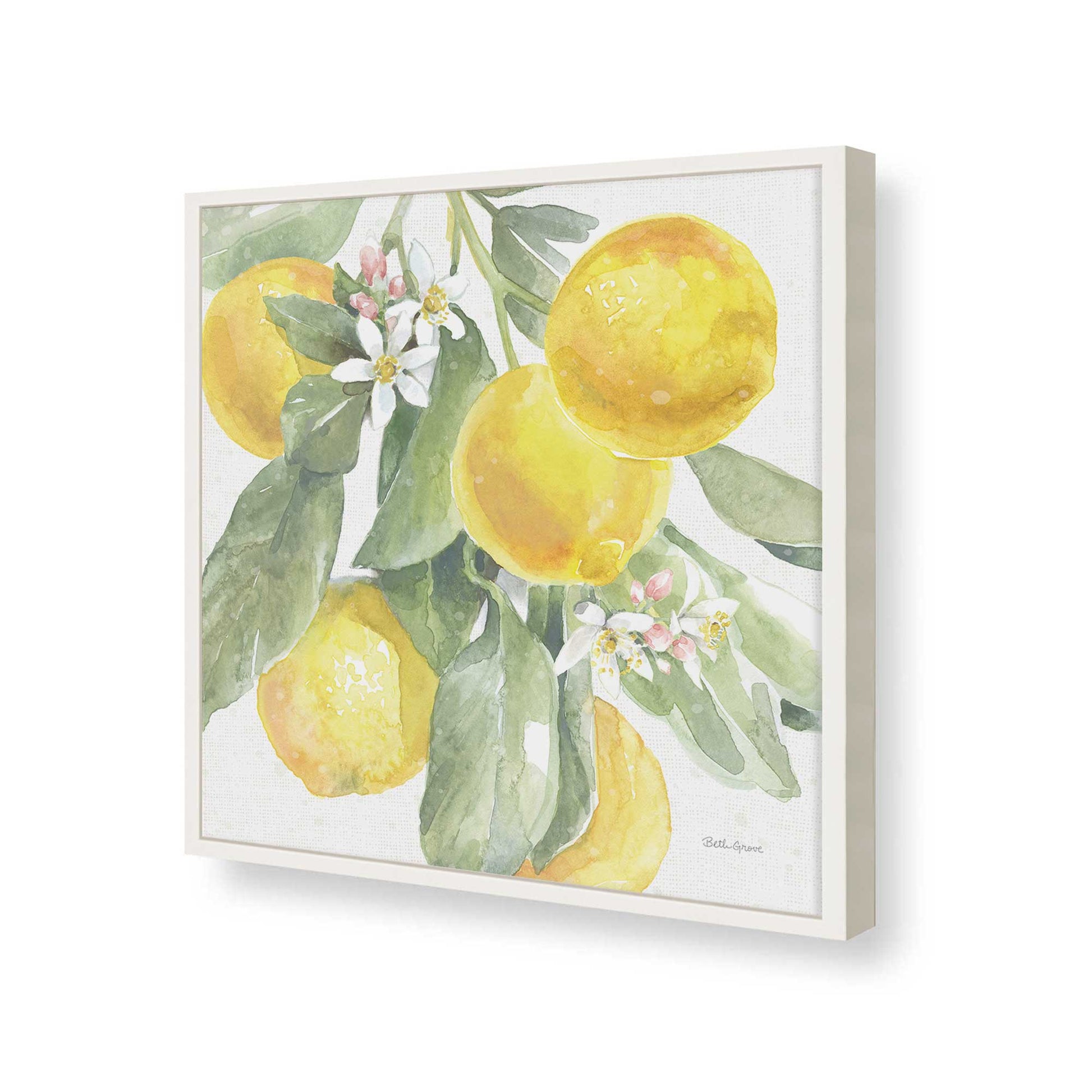 [Color:Opaque White], Picture of art in a Opaque White frame of the corner