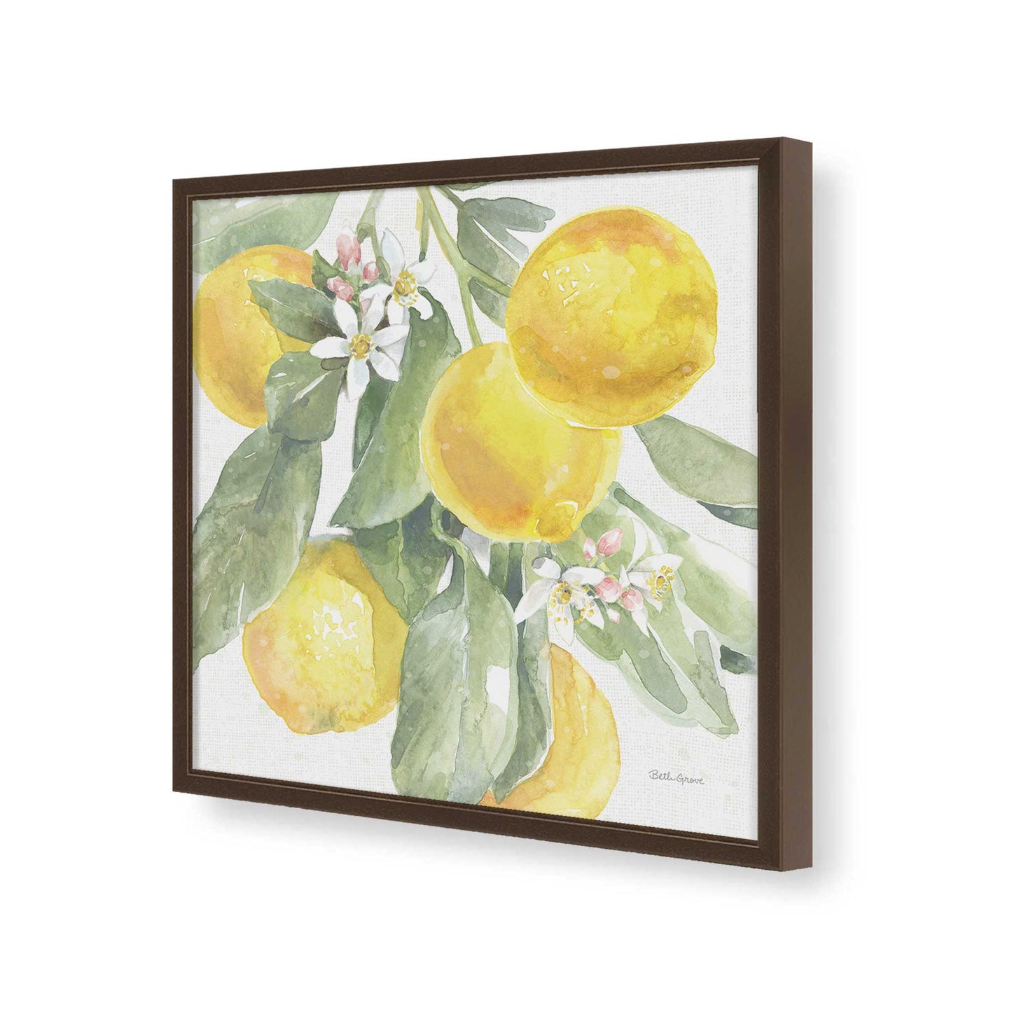 [Color:Espresso], Picture of art in a Espresso frame of the corner