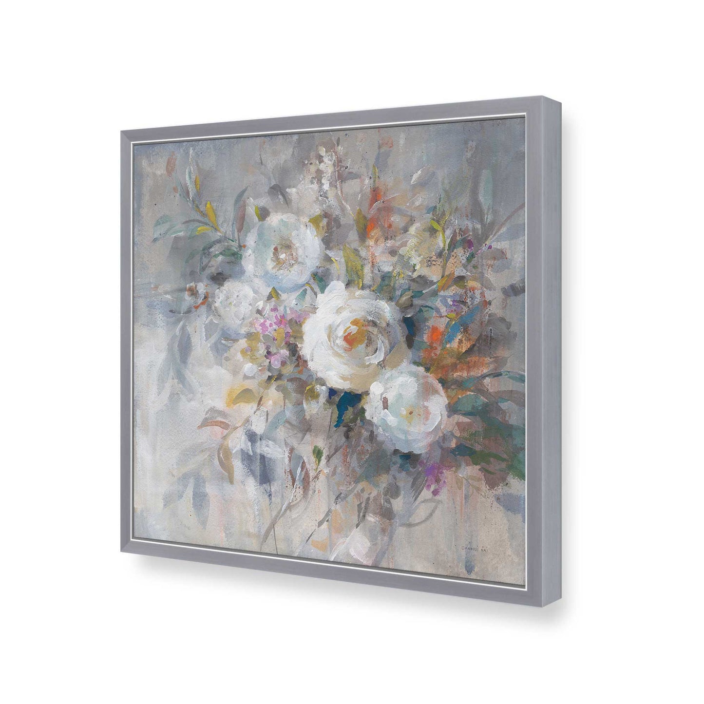 [Color:Polished Chrome], Picture of art in a Polished Chrome frame of the corner
