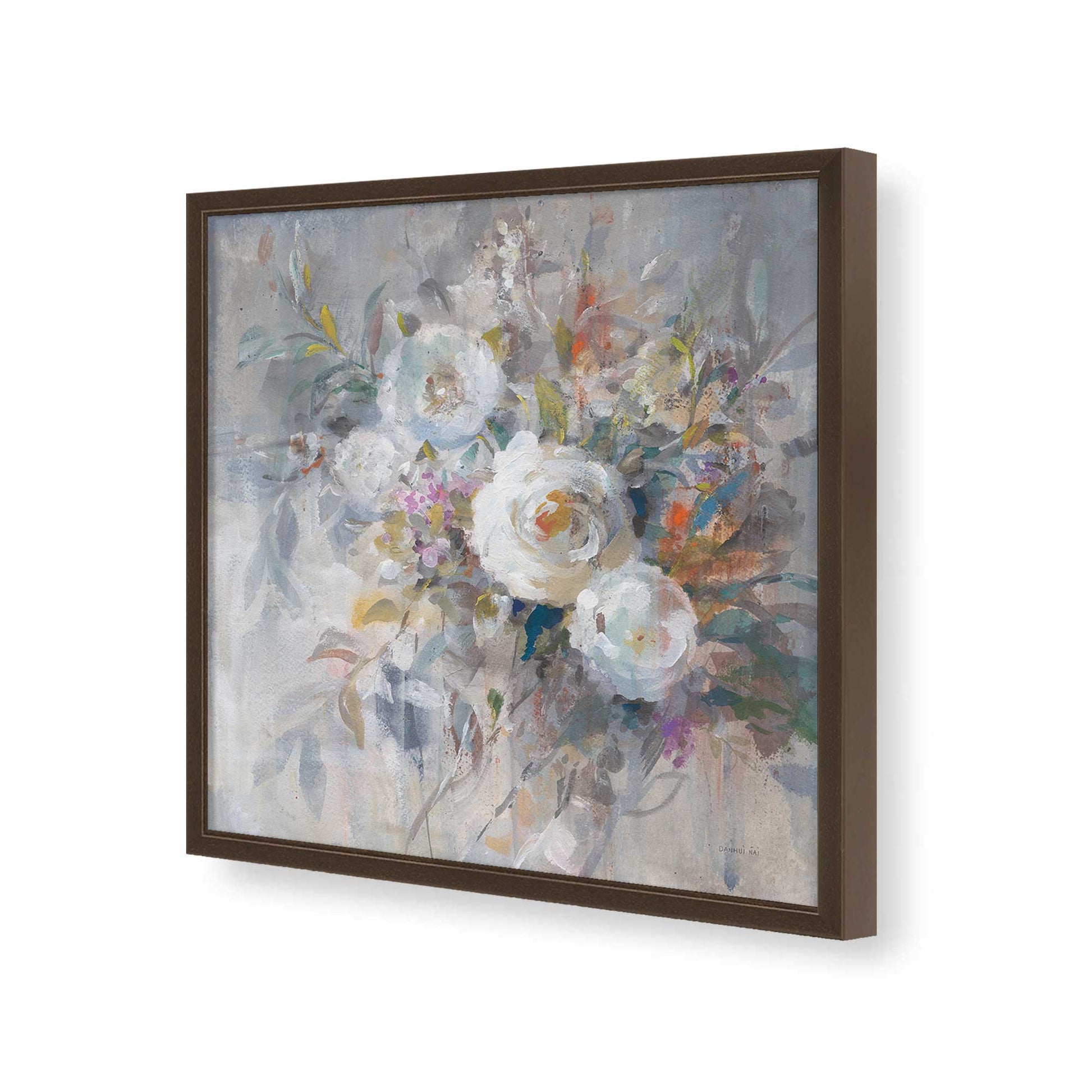 [Color:Espresso], Picture of art in a Espresso frame of the corner
