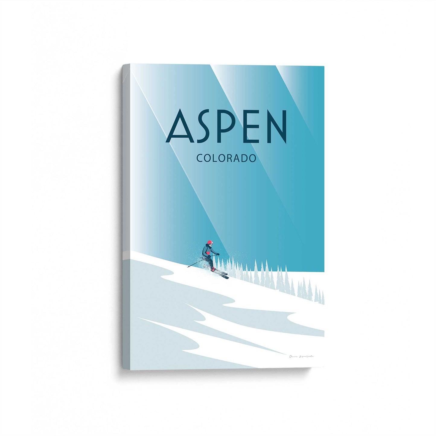 [Color:Stretched Canvas], Picture of art at an angle