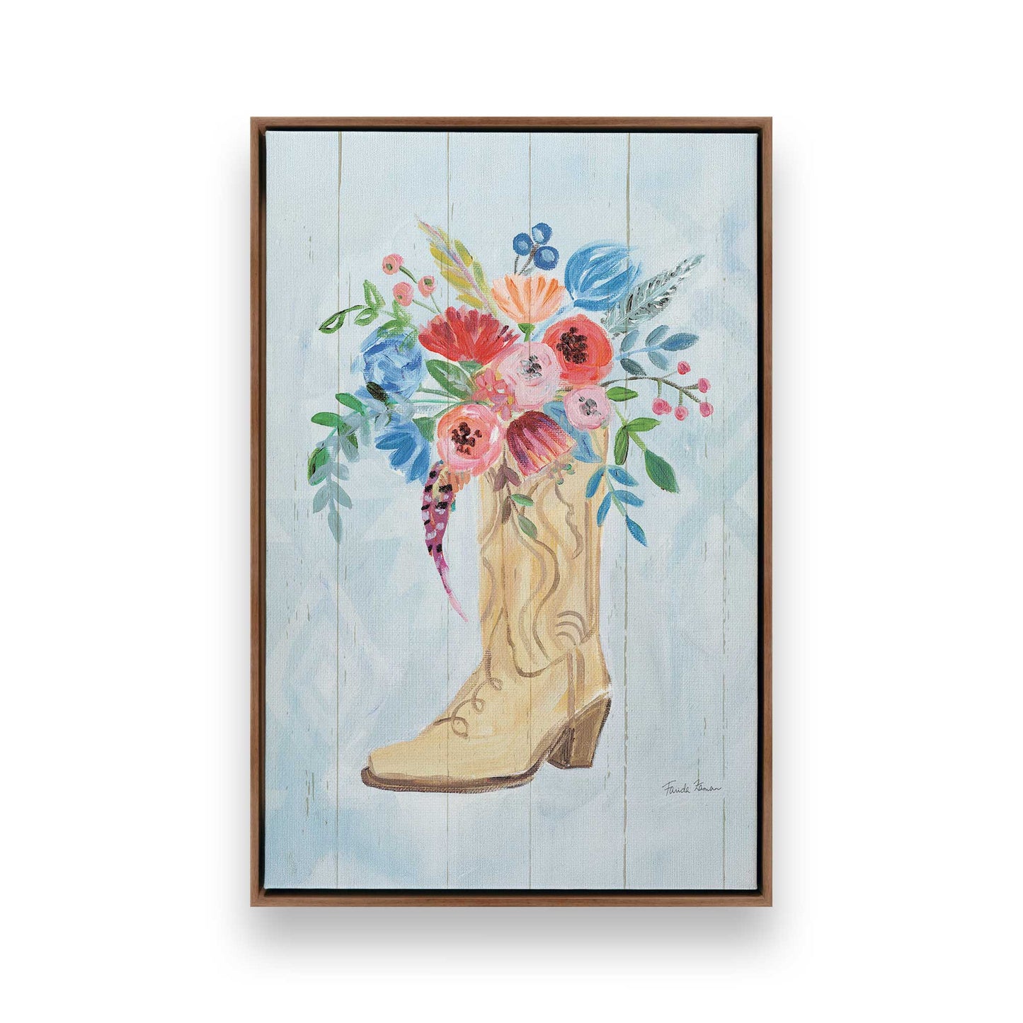 [Color:Walnut], Picture of art in a Walnut frame