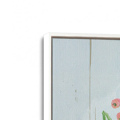 [Color:Opaque White], Picture of art in a White frame at an angle