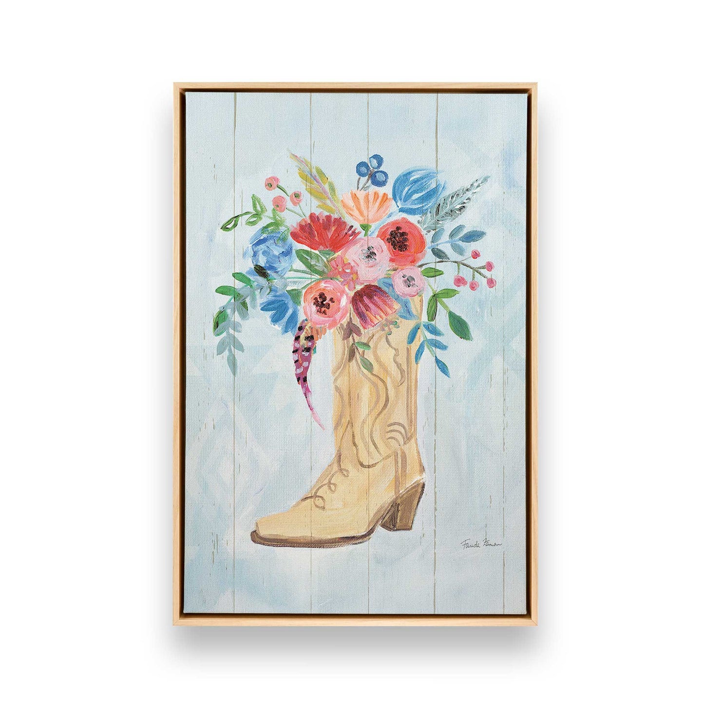 [Color:American Maple], Picture of art in a American Maple frame