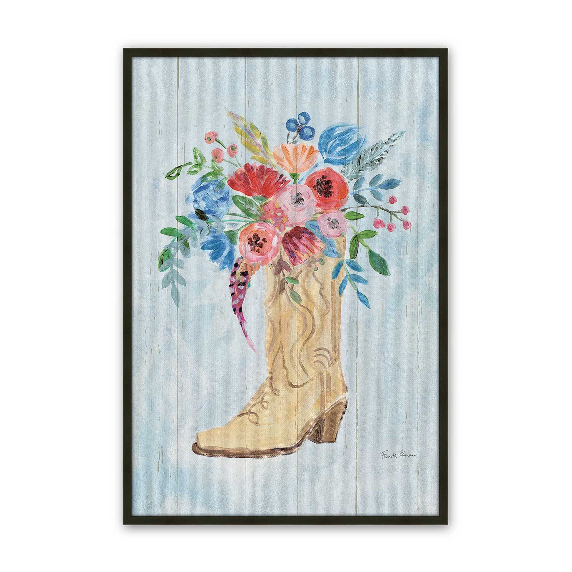 [Color:Satin Black], Picture of art in a Satin Black frame