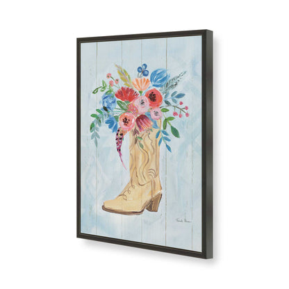 [Color:Satin Black], Picture of art in a Satin Black frame of the corner