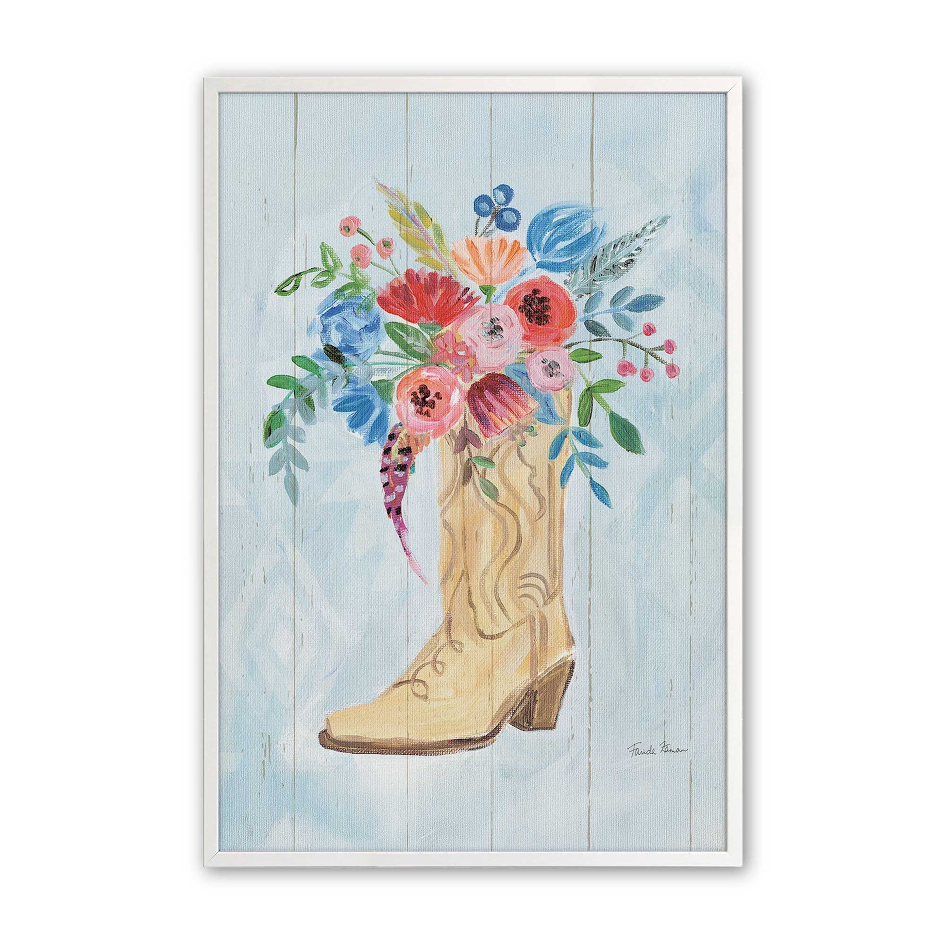 [Color:Opaque White], Picture of art in a Opaque White frame