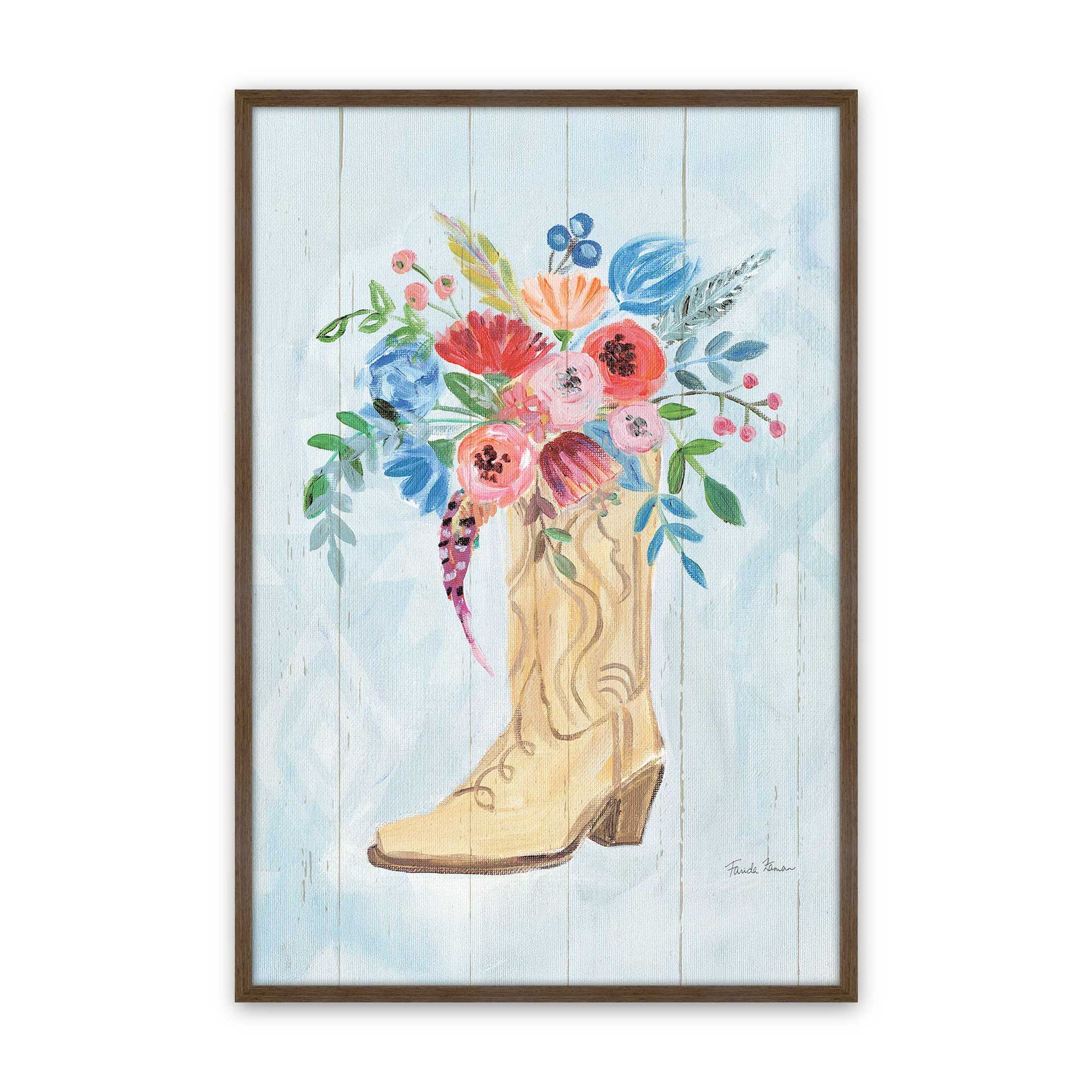 [Color:Walnut], Picture of art in a Walnut frame