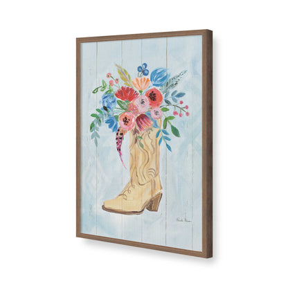 [Color:Walnut], Picture of art in a Walnut frame of the corner