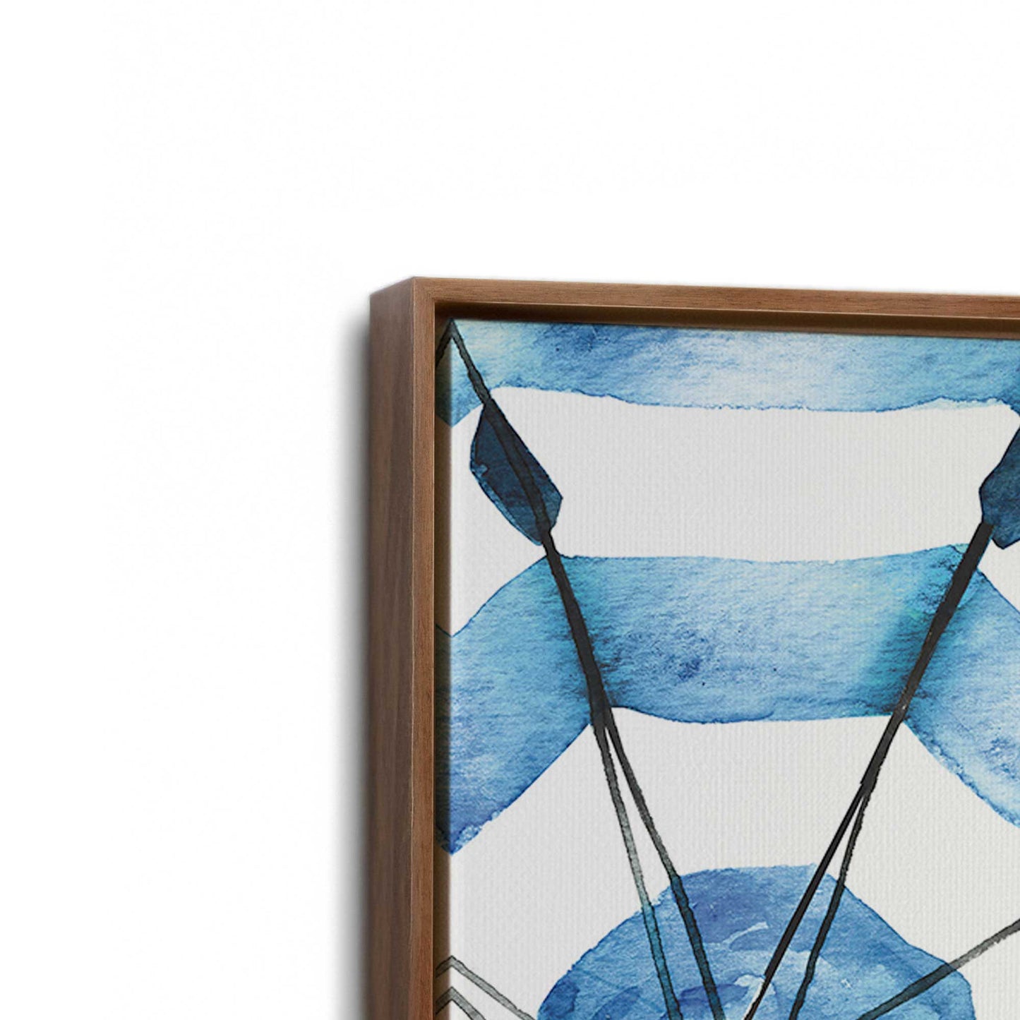 [Color:Walnut], Picture of art in a Walnut frame at an angle