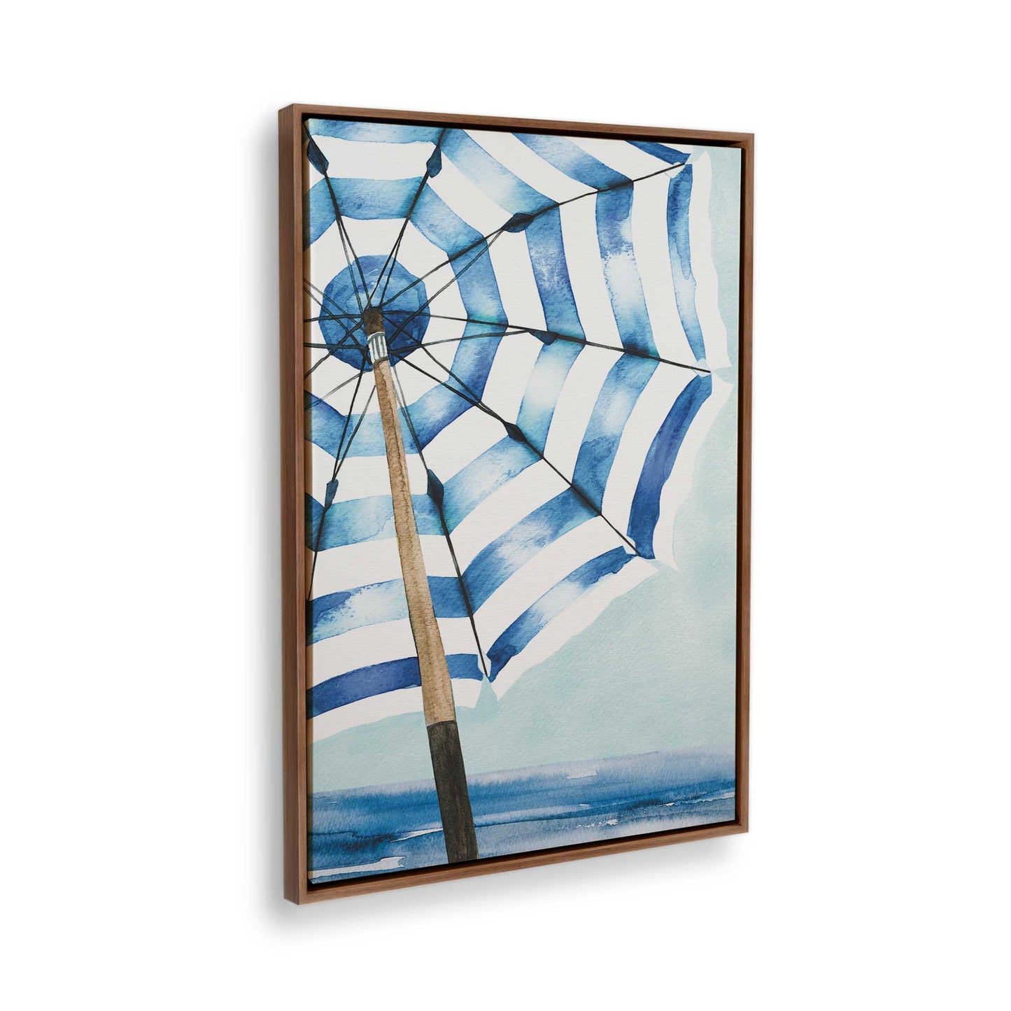 [Color:Walnut], Picture of the corner of the art