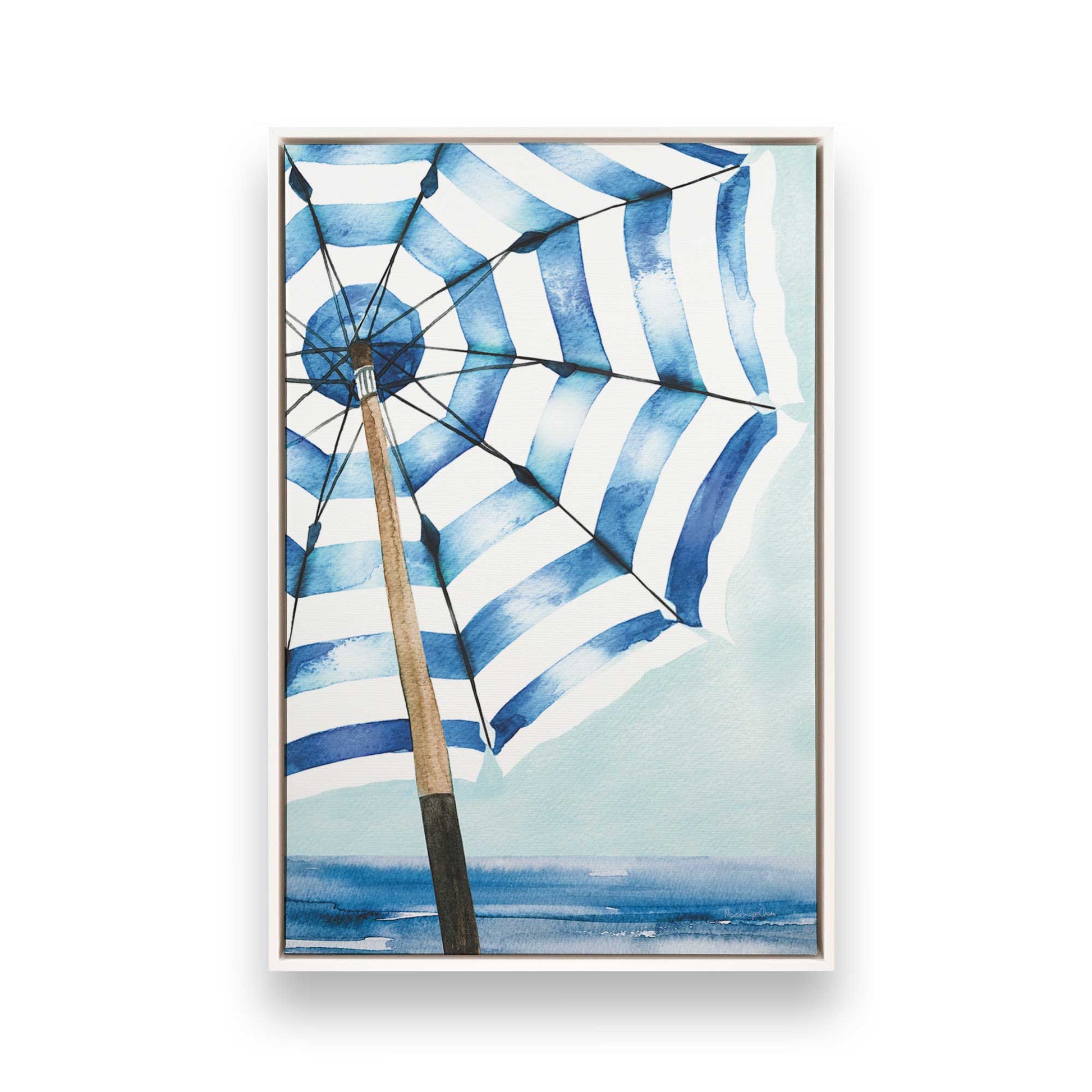 [Color:Opaque White], Picture of art in a White frame