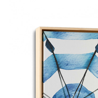 [Color:American Maple], Picture of art in a American Maple frame at an angle