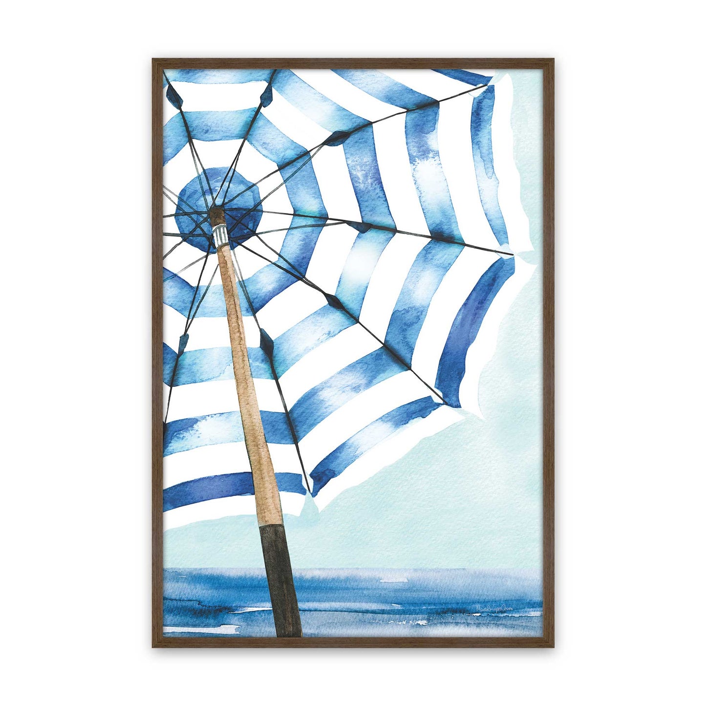 [Color:Walnut], Picture of art in a Walnut frame