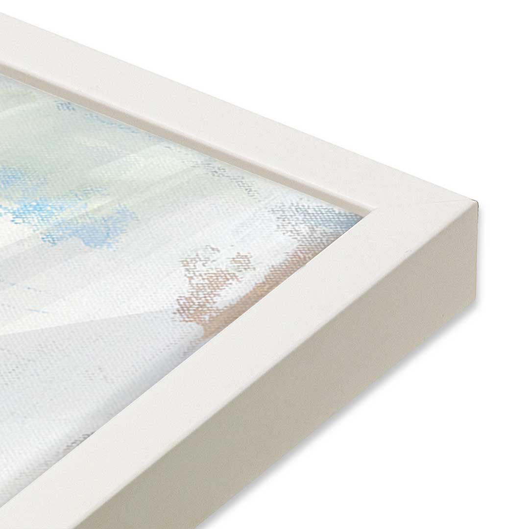 [Color:Opaque White], Picture of art in a Opaque White frame at an angle