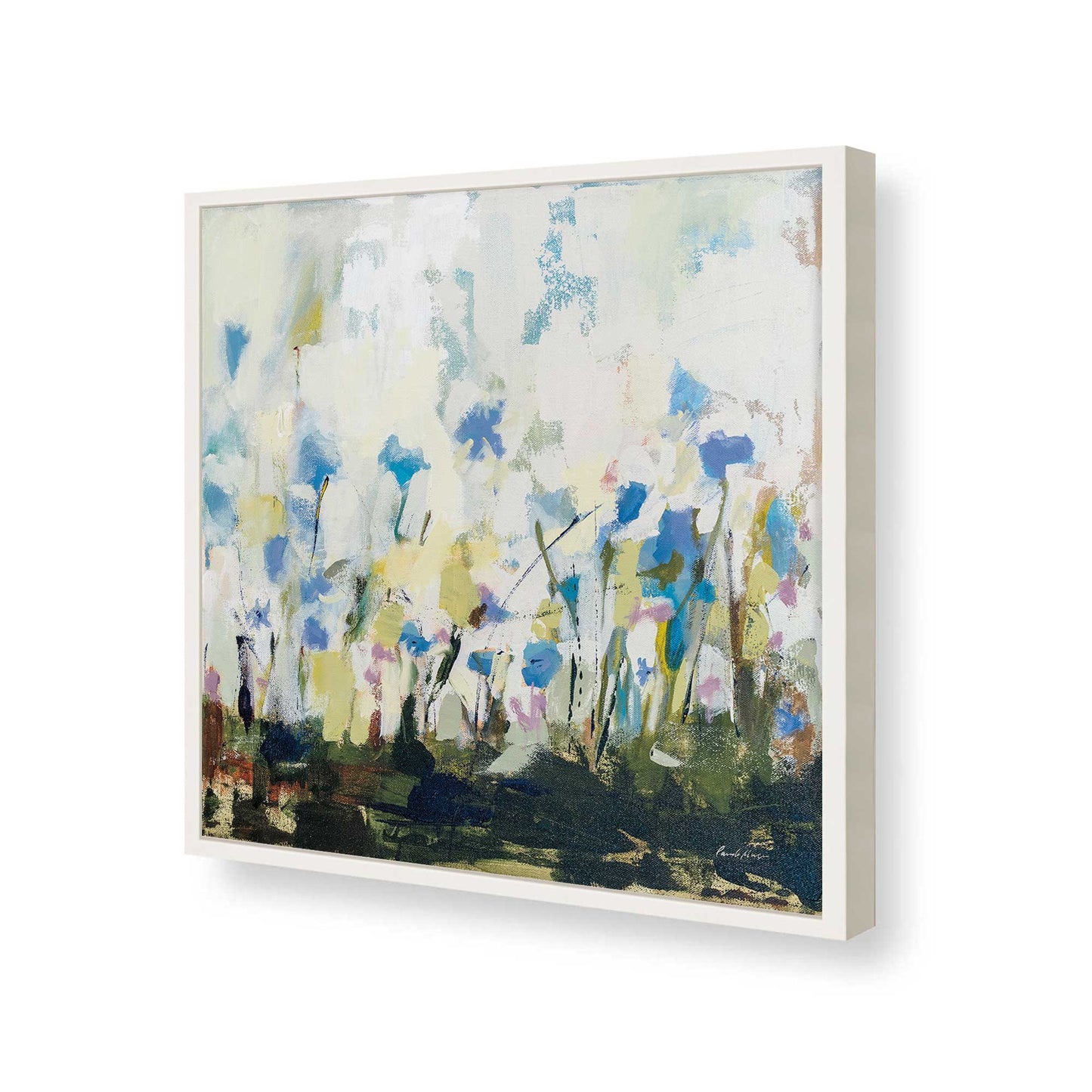 [Color:Opaque White], Picture of art in a Opaque White frame of the corner