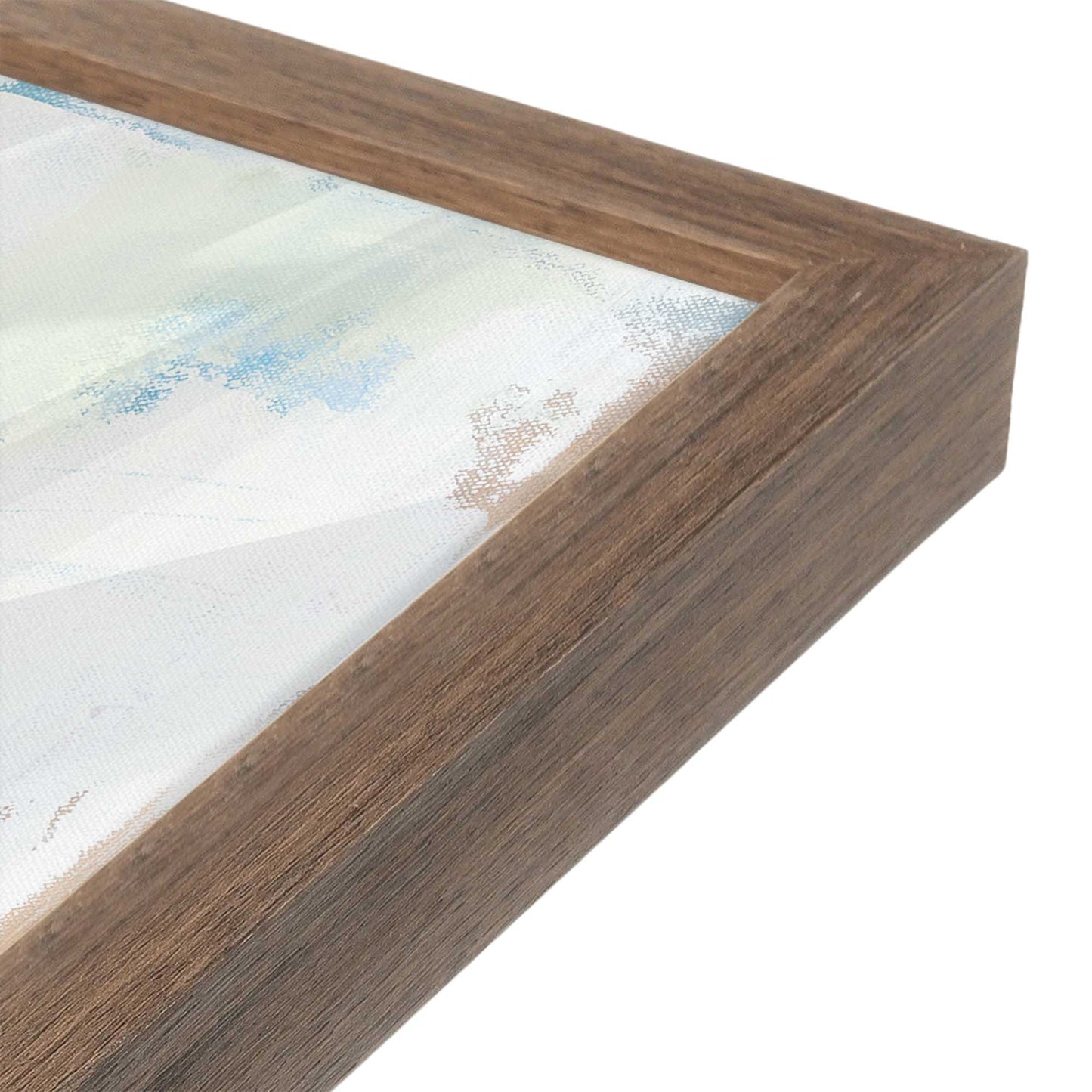 [Color:Walnut], Picture of art in a Walnut frame at an angle