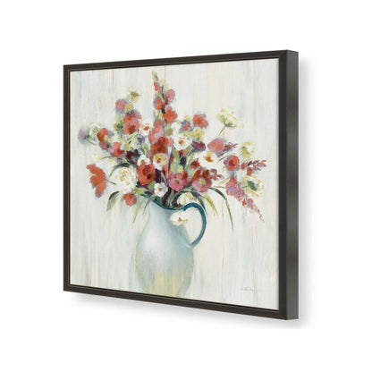 [Color:Satin Black], Picture of art in a Satin Black frame of the corner