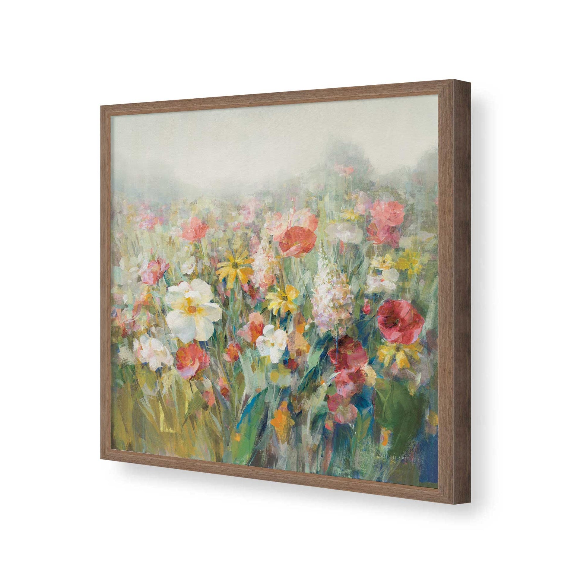 [Color:Walnut], Picture of art in a Walnut frame of the corner