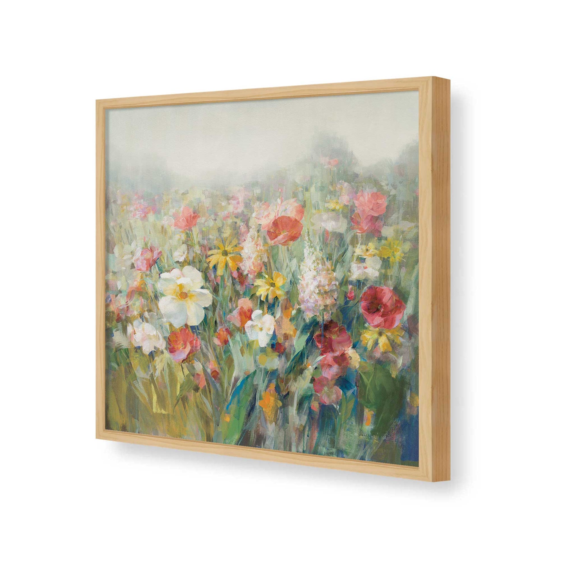 [Color:American Maple], Picture of art in a American Maple frame of the corner