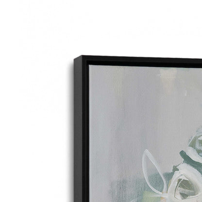 [Color:Satin Black], Picture of art in a Satin Black frame at an angle