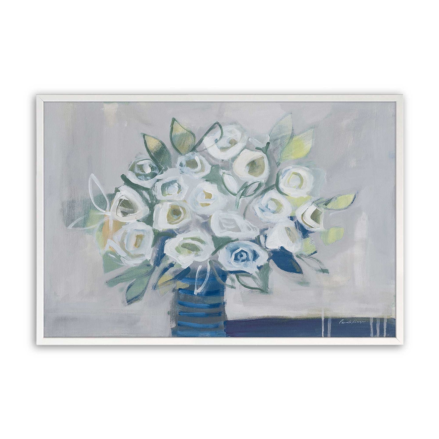 [Color:Opaque White], Picture of art in a Opaque White frame