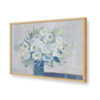 [Color:American Maple], Picture of art in a American Maple frame of the corner