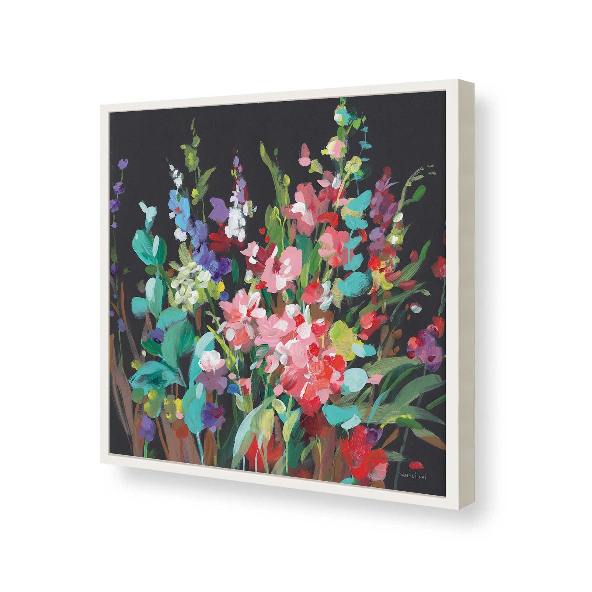 [Color:Opaque White], Picture of art in a Opaque White frame of the corner