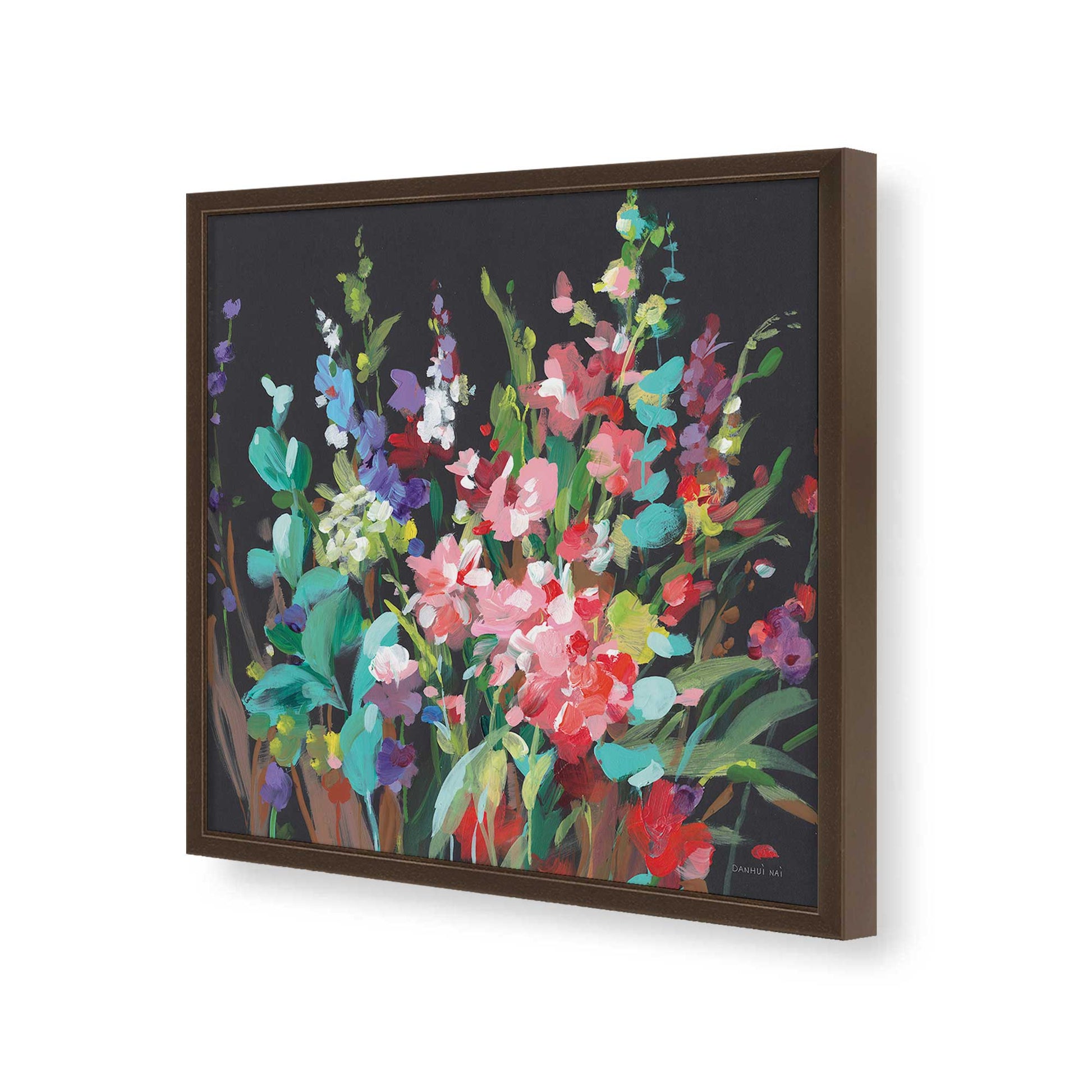 [Color:Espresso], Picture of art in a Espresso frame of the corner