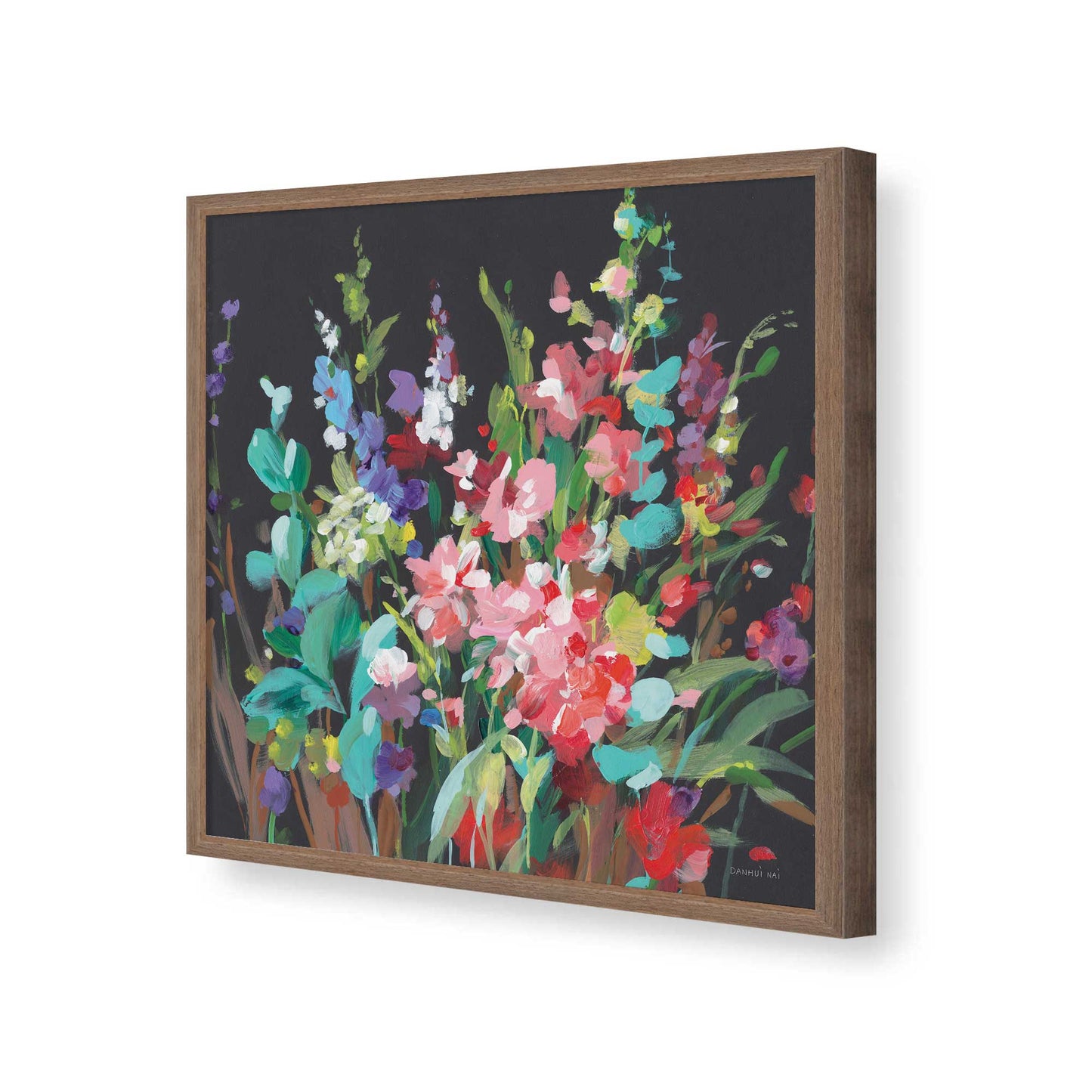 [Color:Walnut], Picture of art in a Walnut frame of the corner