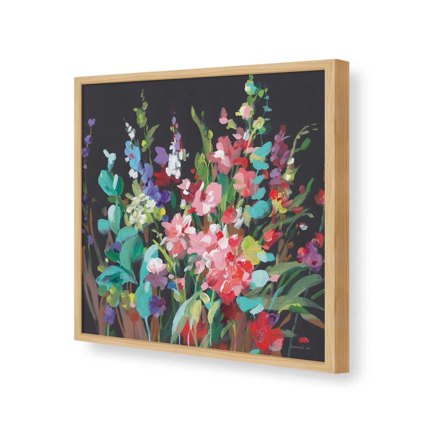 [Color:American Maple], Picture of art in a American Maple frame of the corner