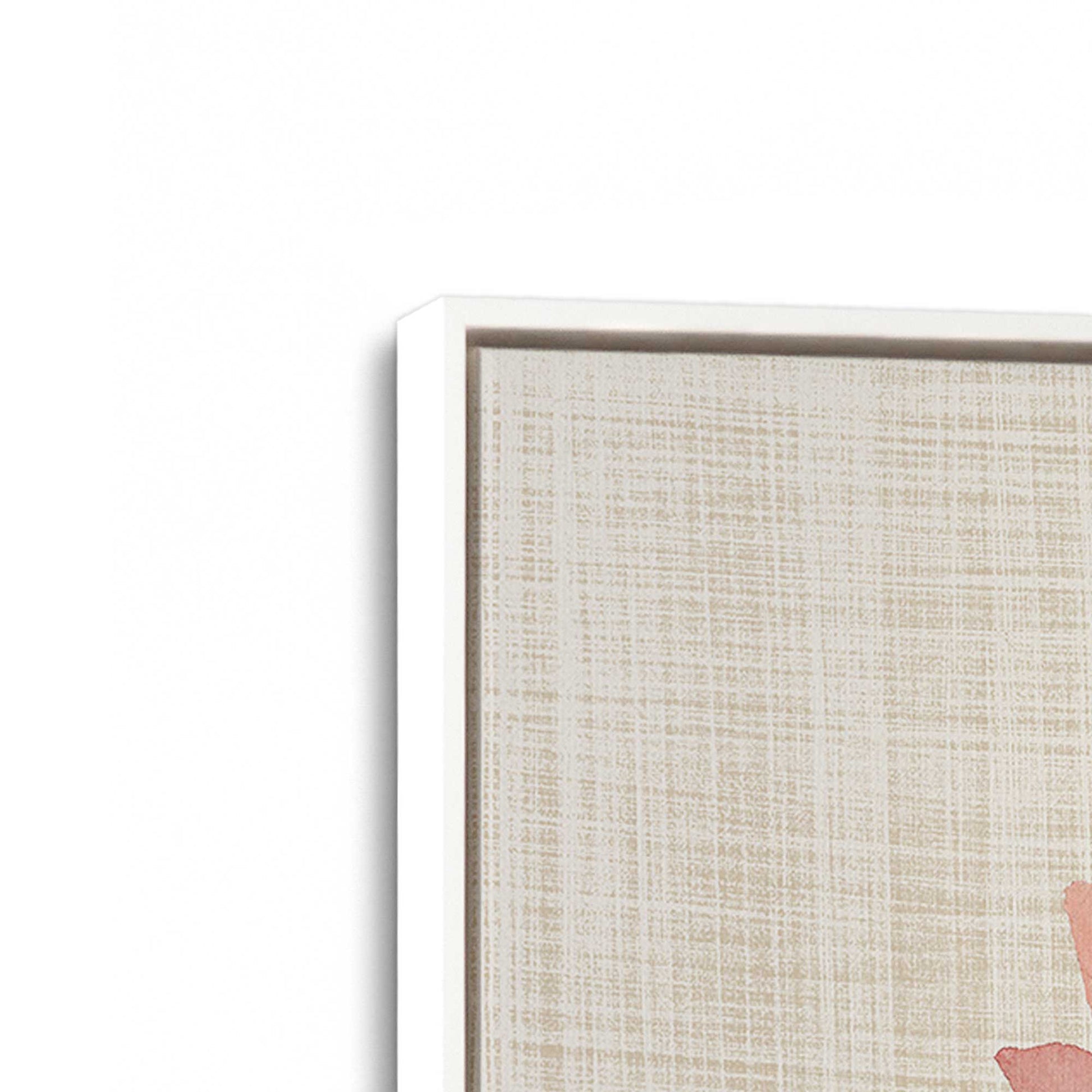 [Color:Opaque White], Picture of art in a White frame at an angle