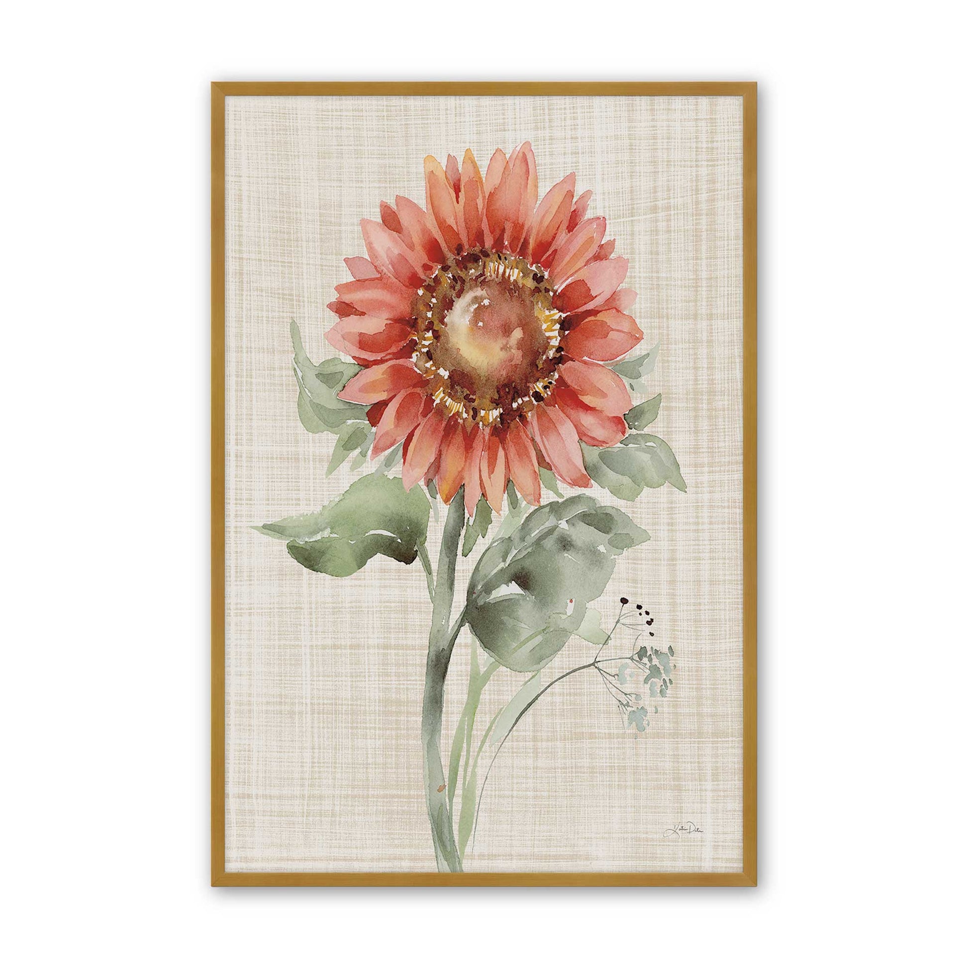 [Color:Polished Gold], Picture of art in a Polished Gold frame