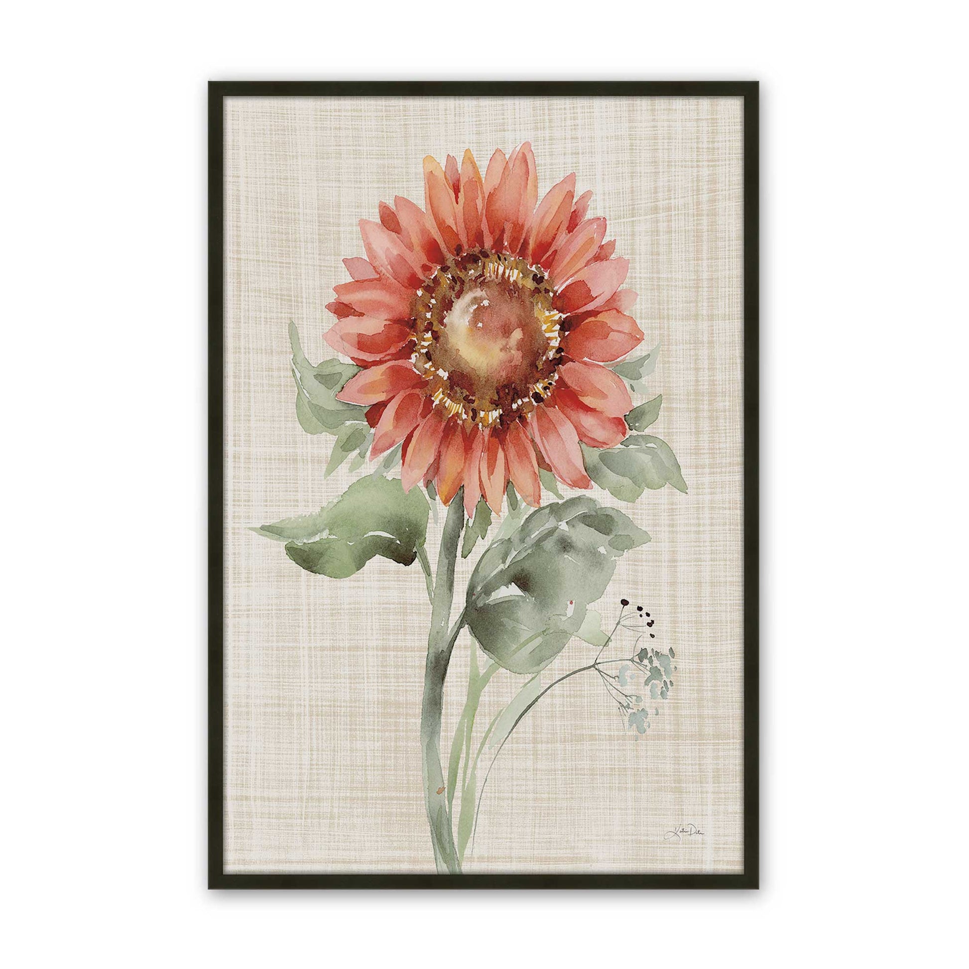 [Color:Satin Black], Picture of art in a Satin Black frame