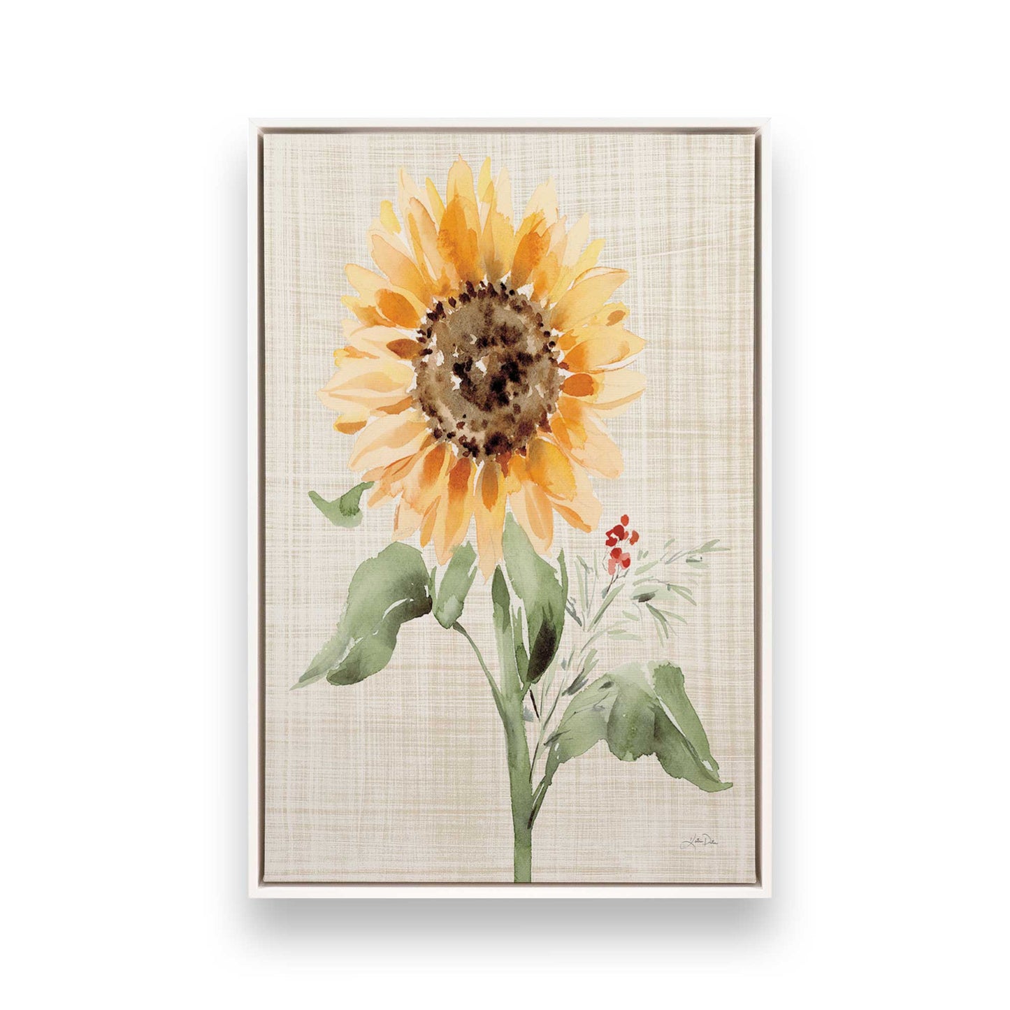 [Color:Opaque White], Picture of art in a White frame