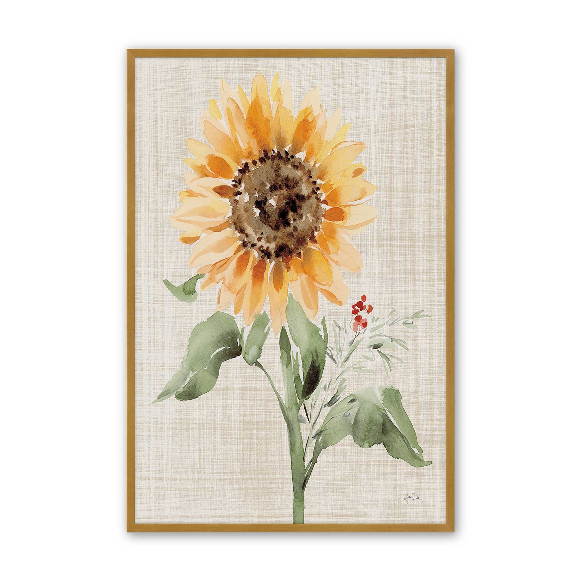 [Color:Polished Gold], Picture of art in a Polished Gold frame