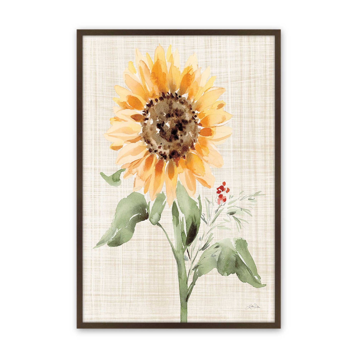 [Color:Brown], Picture of art in a Brown frame