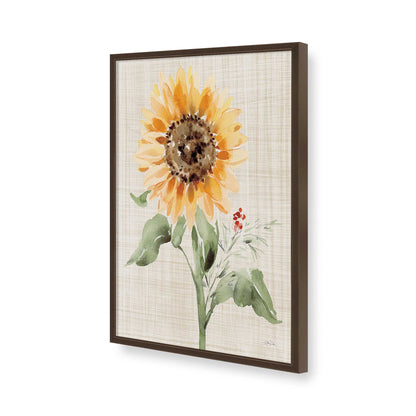 [Color:Brown], Picture of art in a Brown frame of the corner