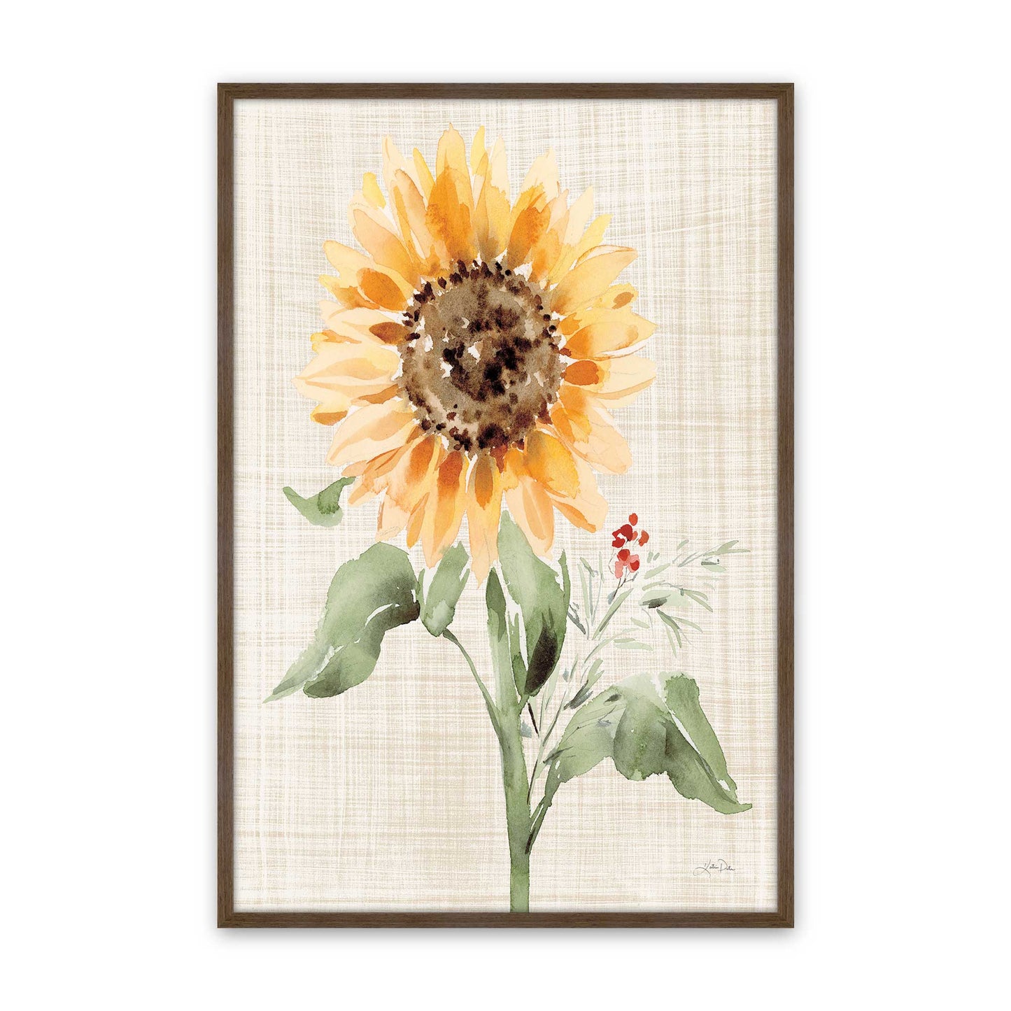 [Color:Walnut], Picture of art in a Walnut frame