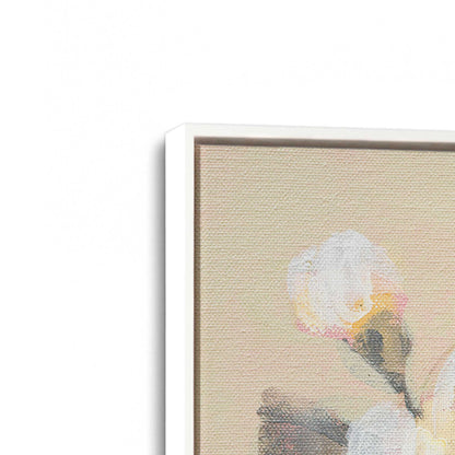 [Color:Opaque White], Picture of art in a White frame at an angle