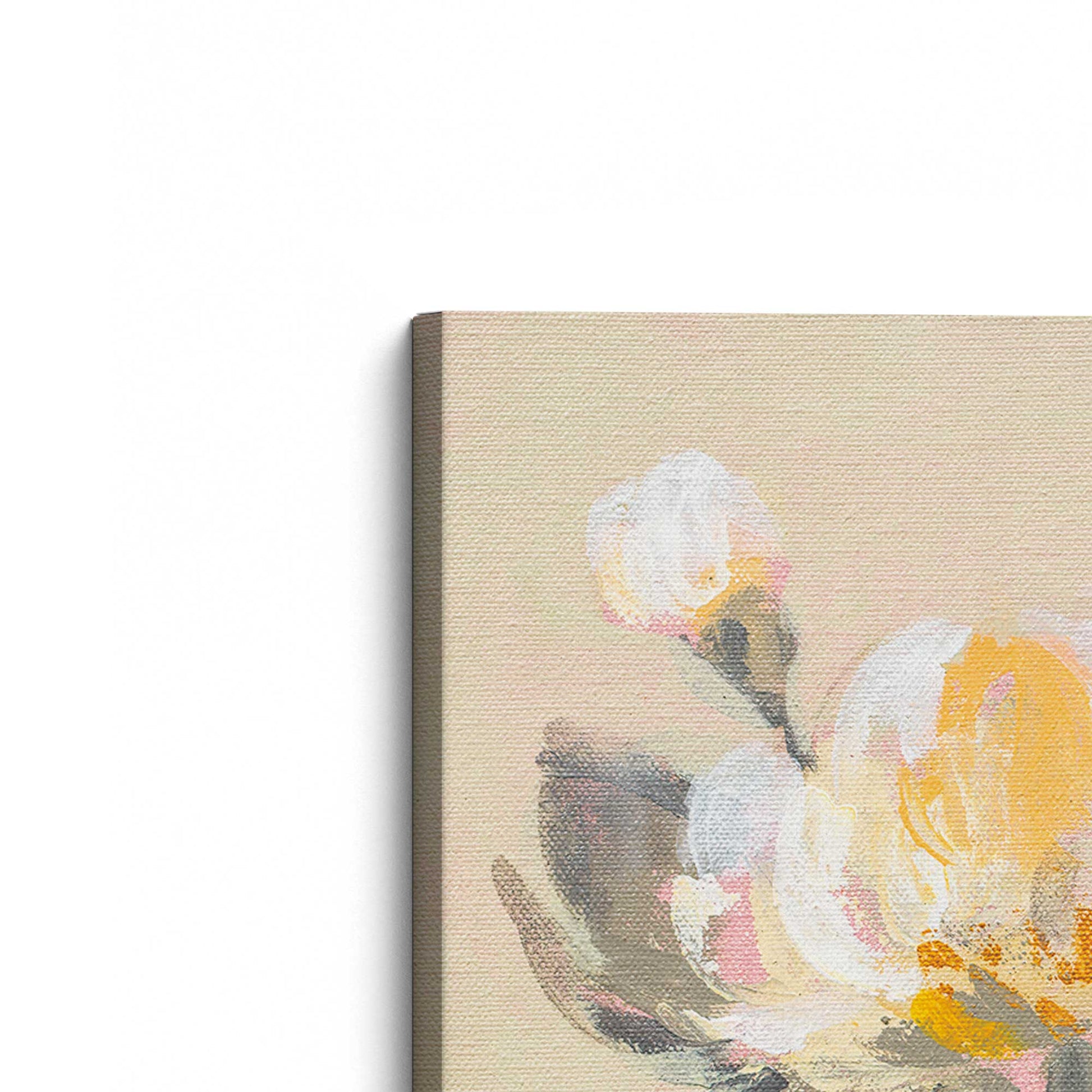[Color:Stretched Canvas], Picture of the corner of the art
