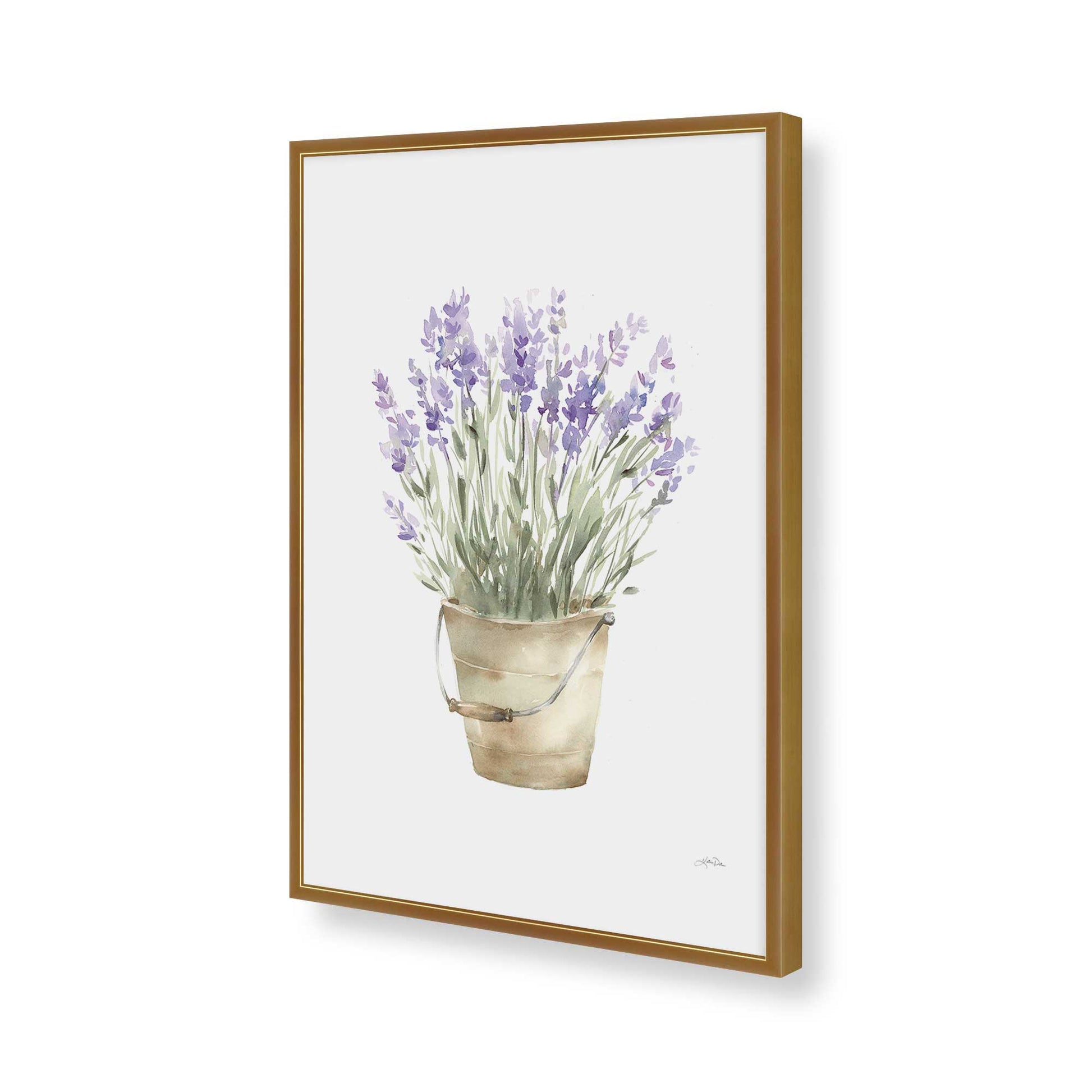 [Color:Polished Gold], Picture of art in a Polished Gold frame of the corner