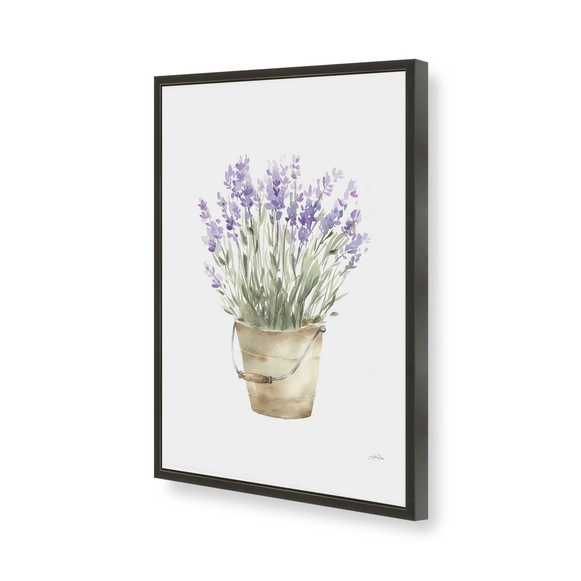 [Color:Satin Black], Picture of art in a Satin Black frame of the corner