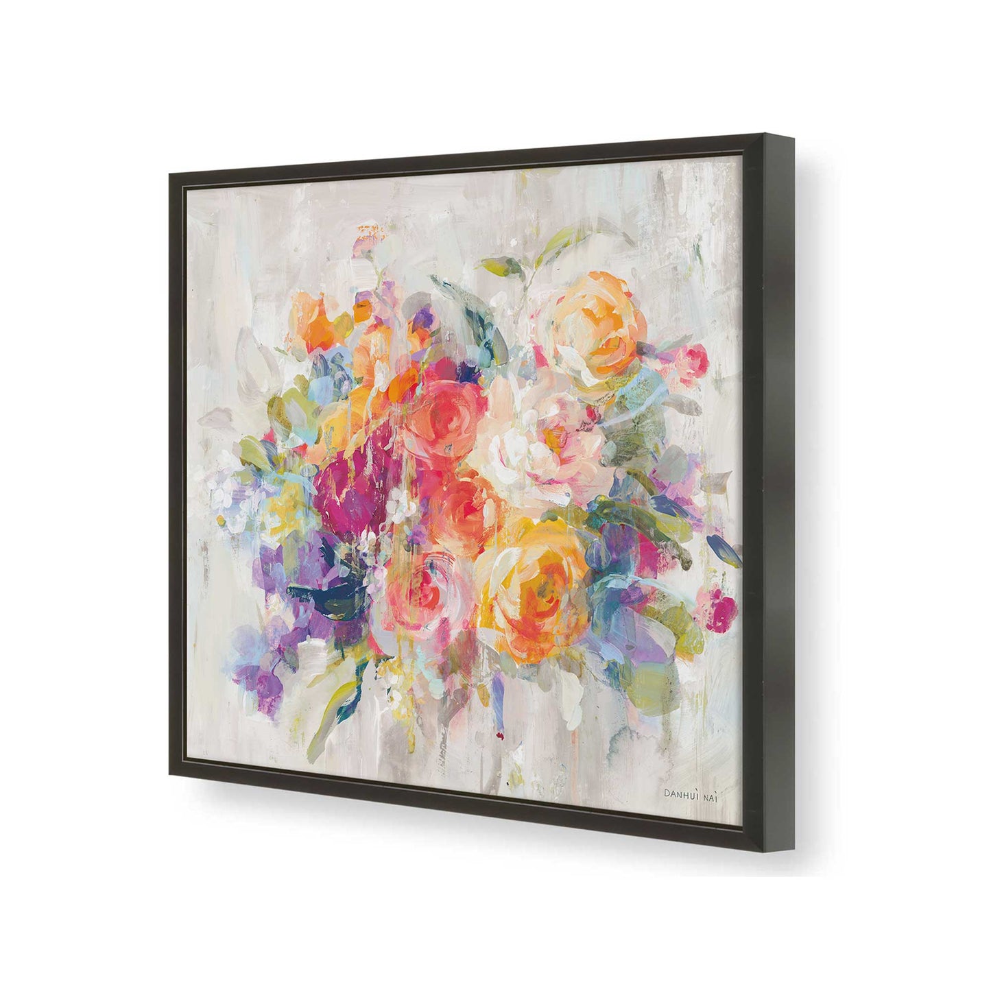 [Color:Satin Black], Picture of art in a Satin Black frame of the corner
