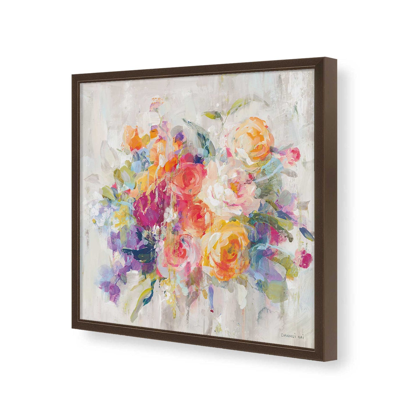 [Color:Espresso], Picture of art in a Espresso frame of the corner