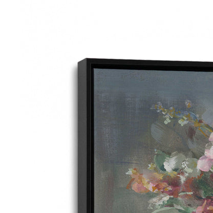 [Color:Satin Black], Picture of art in a Satin Black frame at an angle