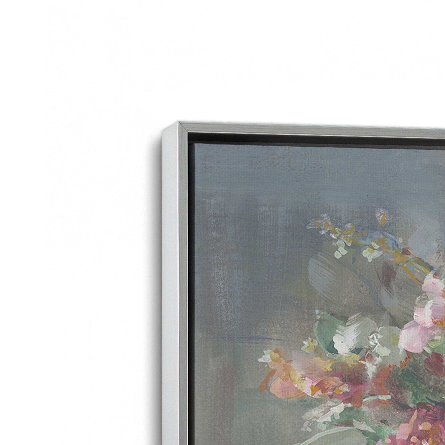 [Color:Polished Chrome], Picture of art in a Polished Chrome frame at an angle
