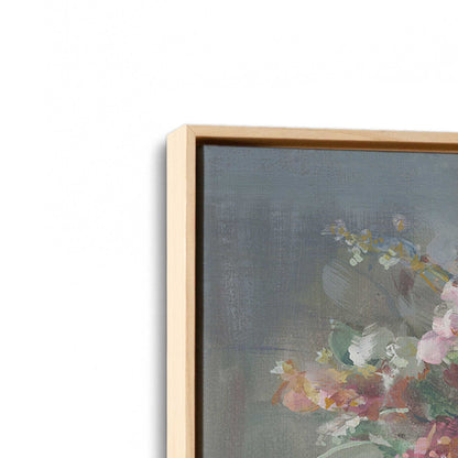 [Color:American Maple], Picture of art in a American Maple frame at an angle